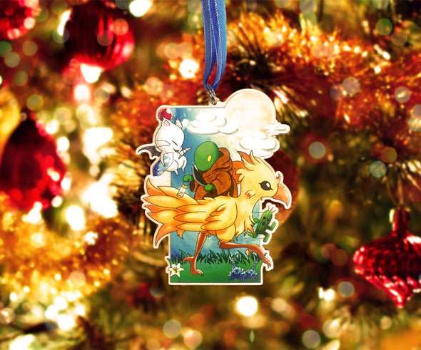 Final Fantasy - Wooden Christmas Ornament