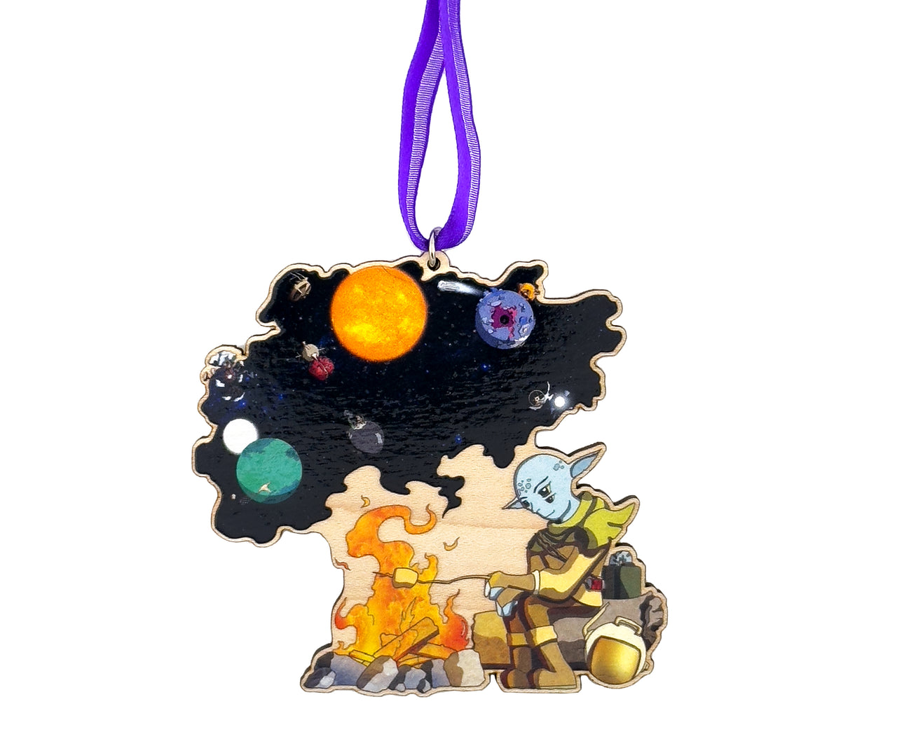 Outer Wilds - Wooden Christmas Ornament