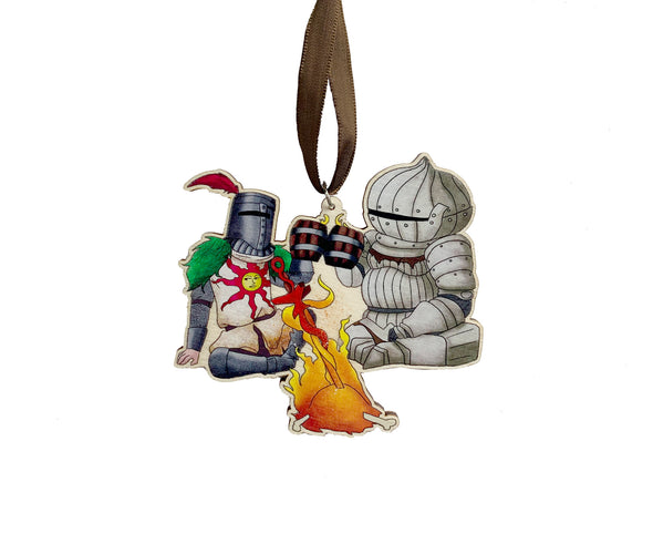 Dark Souls and Elden Ring - Wooden Christmas Ornament Set