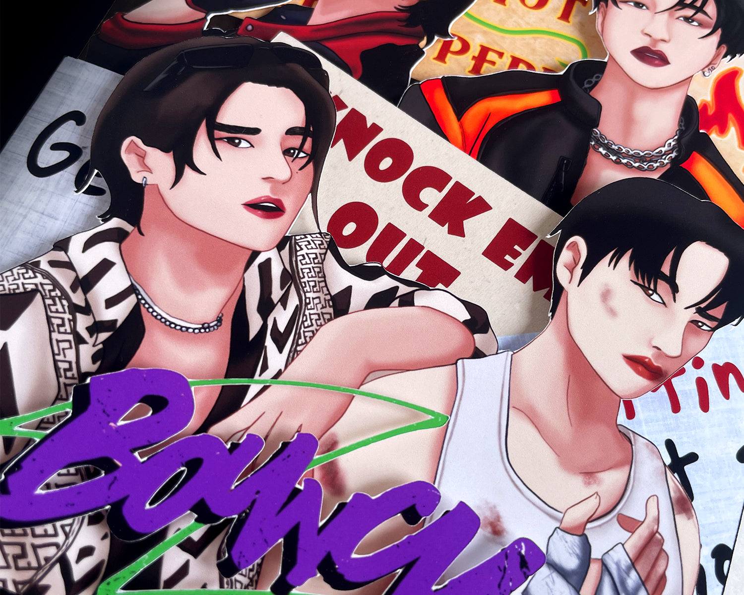 Ateez - Bouncy - Shadowbox Art