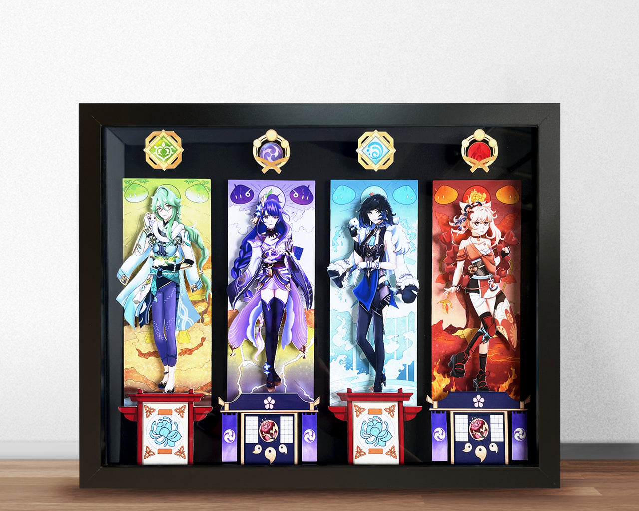 Genshin - Character Shadowbox Art