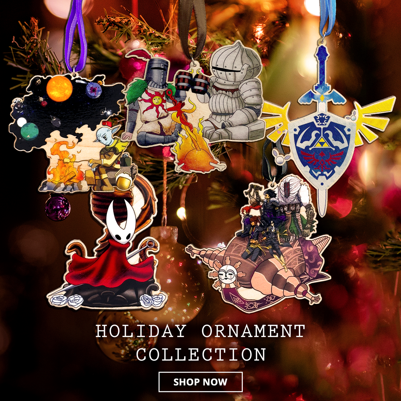 2025 Holiday Wooden Ornament Collection