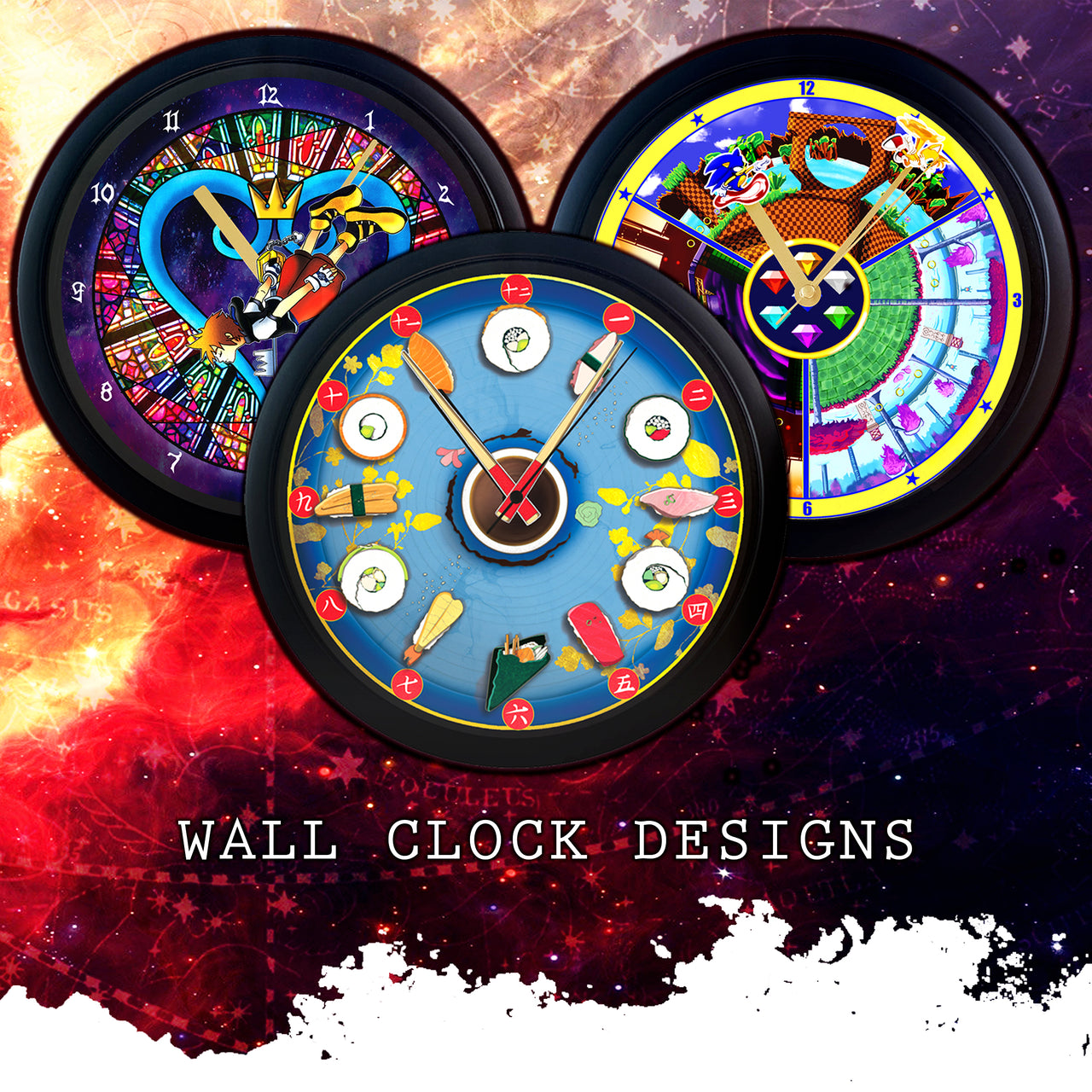 Esclair Studios Specialty Wall Clock Designs