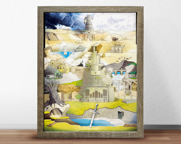 Shadow of the Colossus - Forbidden Lands - Shadowbox Art