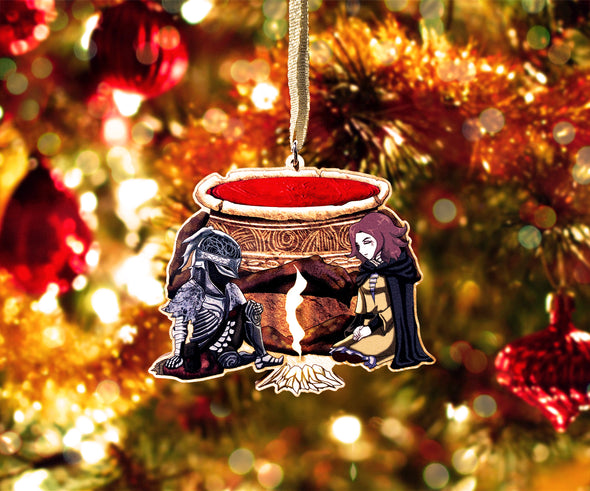 Elden Ring - Wooden Christmas Ornamental