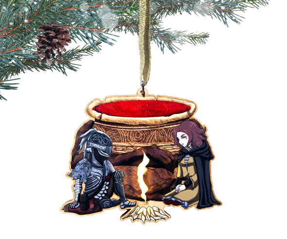 Elden Ring - Wooden Christmas Ornamental