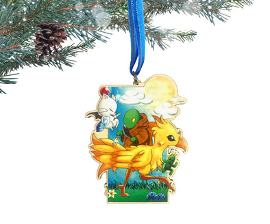 Final Fantasy - Wooden Christmas Ornament