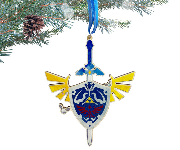 Legend of Zelda Wooden Christmas Ornament