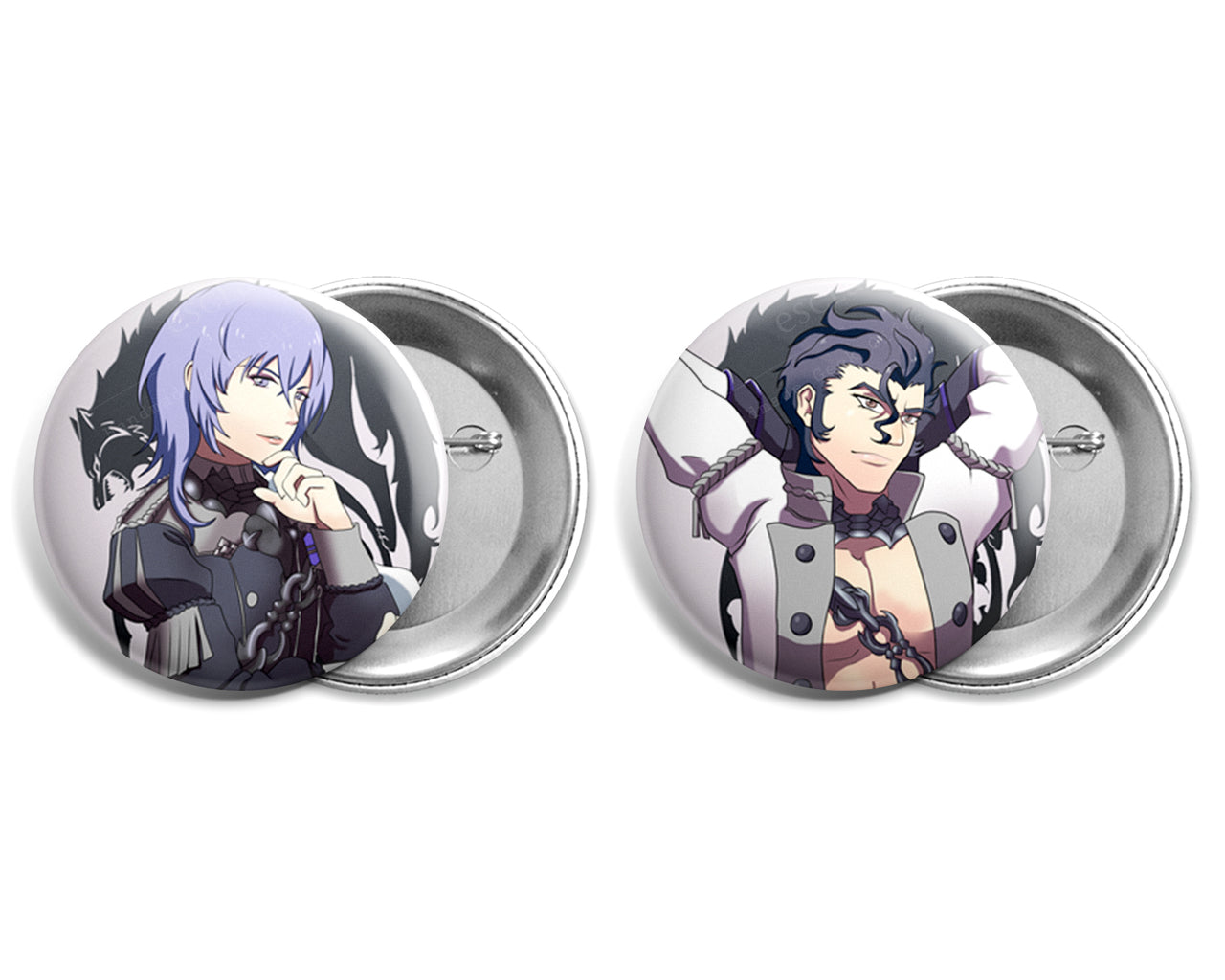 Ashen Wolves - Button Set