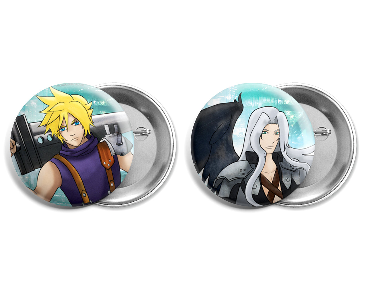 Final Fantasy 7 - Button Set