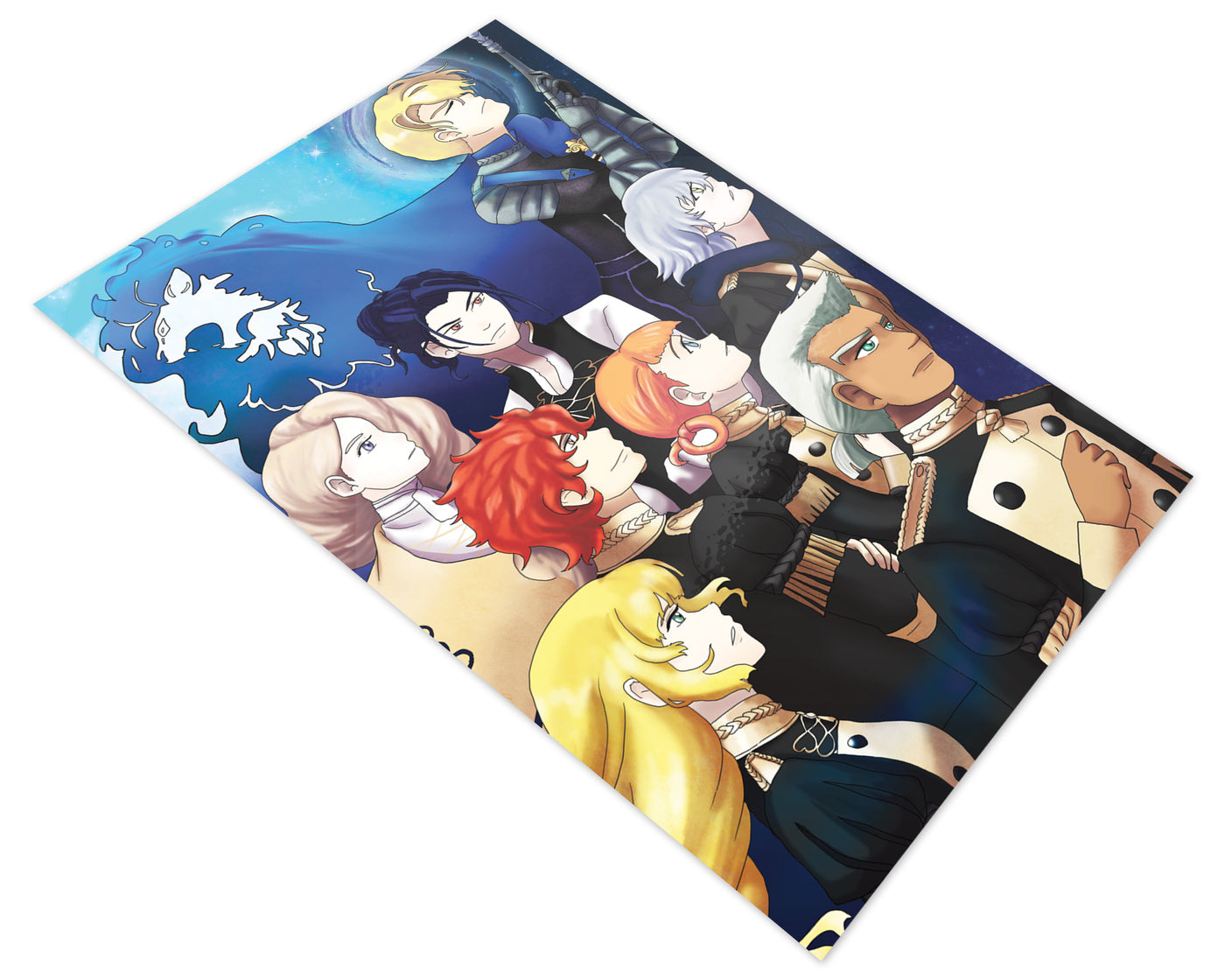 All Together Anime Fire Art Board Print for Sale by 34uwemeieru