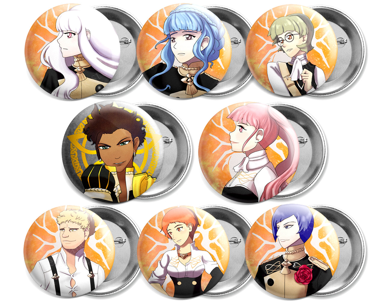 Fire Emblem Three Houses - Golden Deer - Button Set