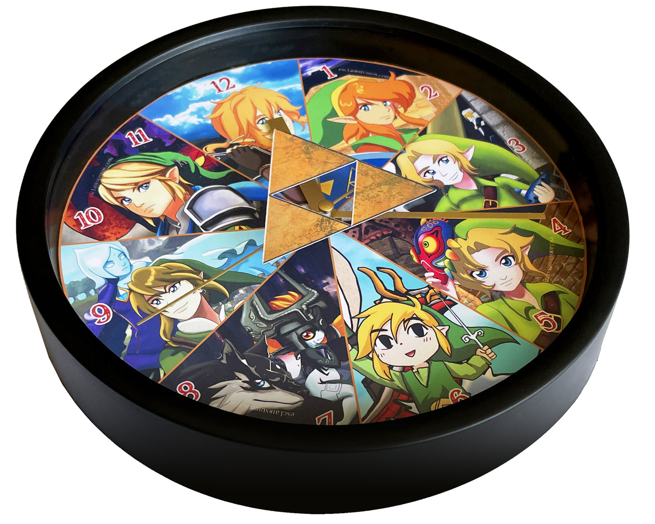 Legend of Zelda - Link through the Ages - Wall Clock