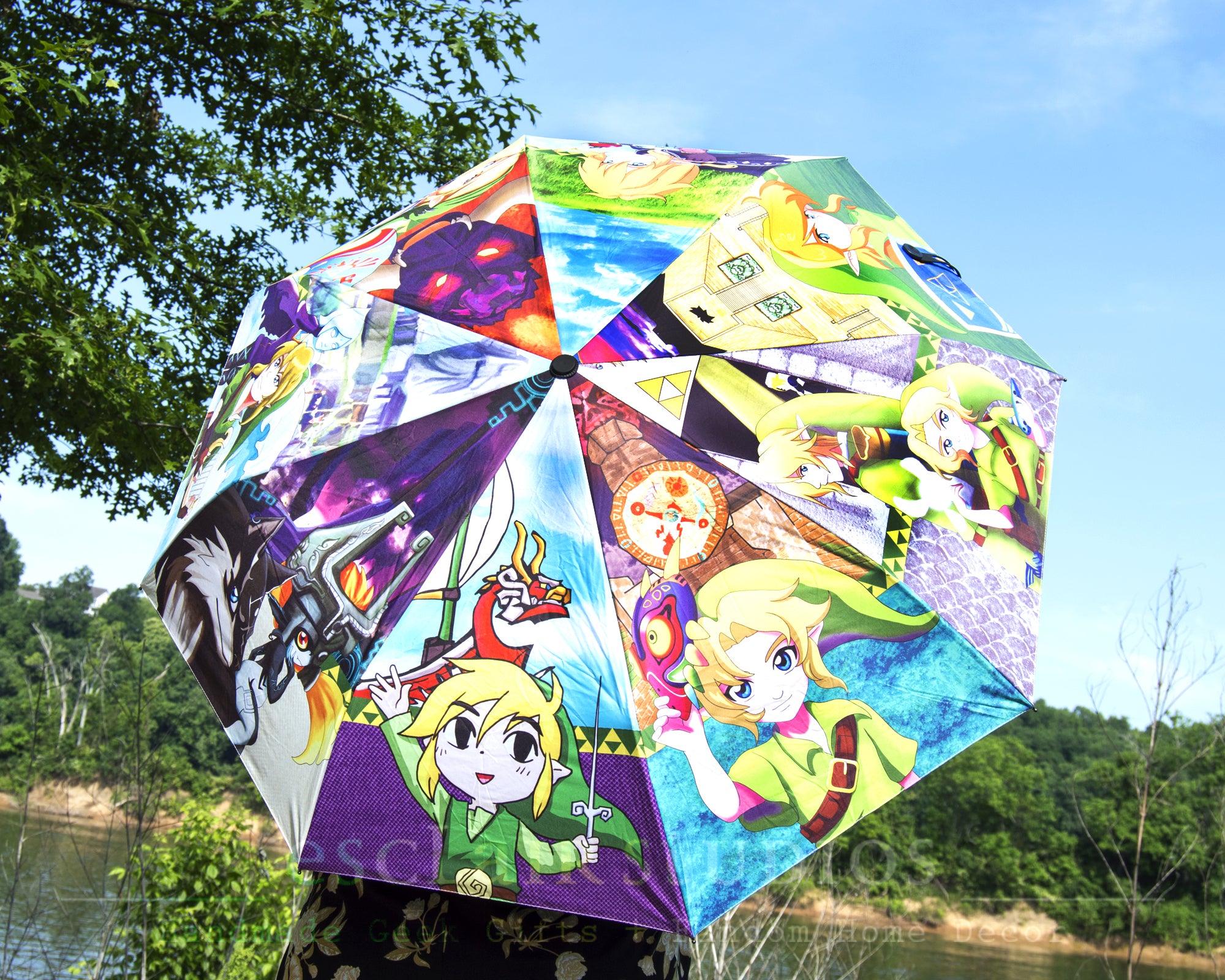 絵画 Zeldam SR2000 #001 Legend of Zelda - Link through the Ages - Umbrella