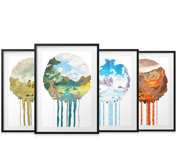 Elemental Rift Series - Art Print Set