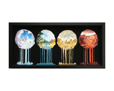 Elemental Rift Series - Shadowbox Art