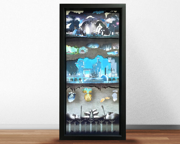 Hollow Knight - Hallownest - Shadowbox Art