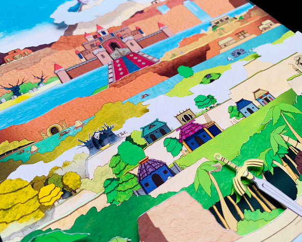 Links Awakening - Shadowbox Art