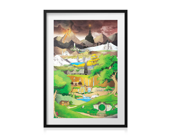 Lord of the Rings - Middle Earth - Art Print