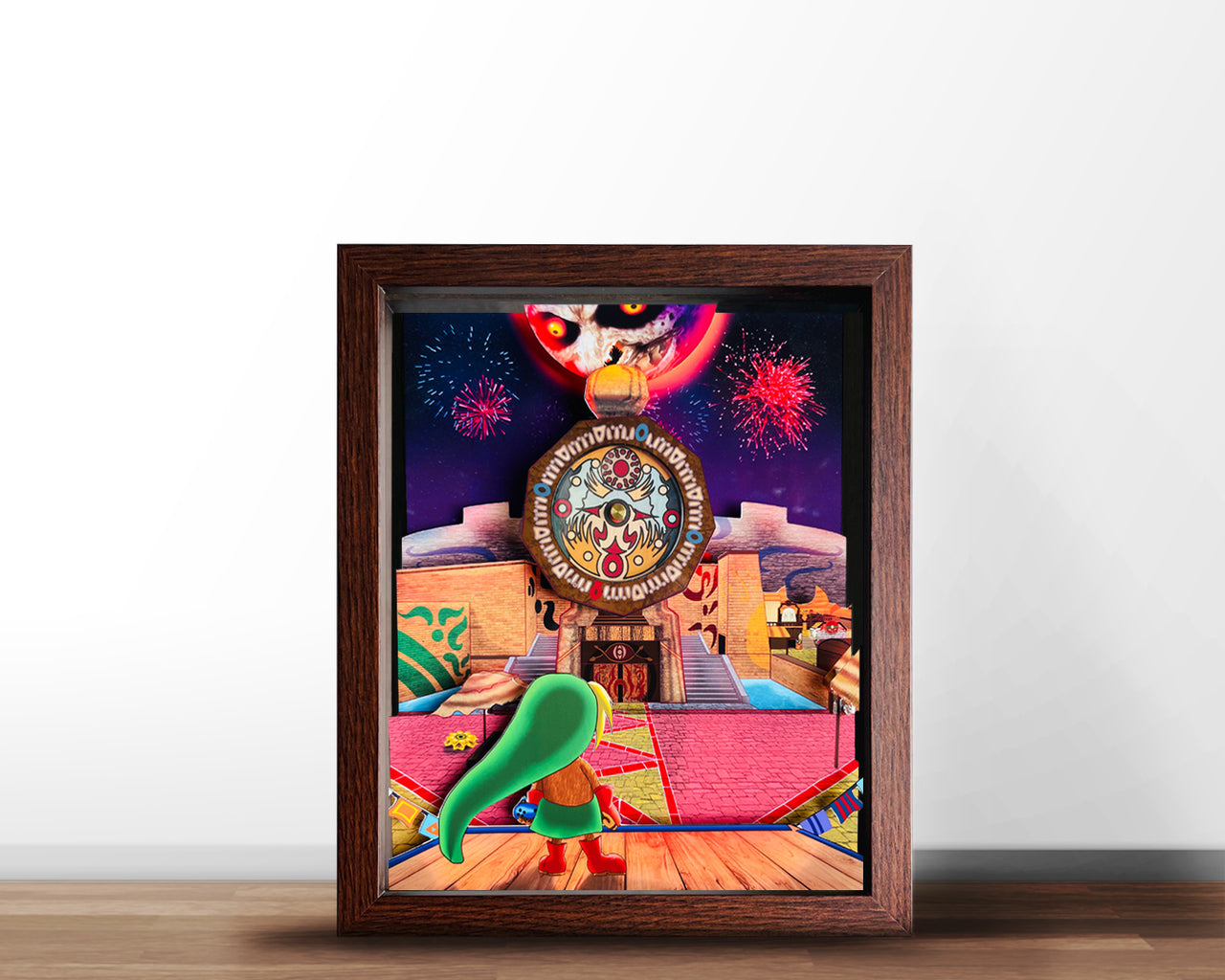 Majora's Mask - Clocktown - Shadowbox Art