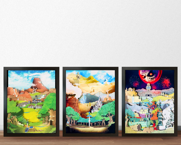 Legend of Zelda Series - Mini Shadowbox Set